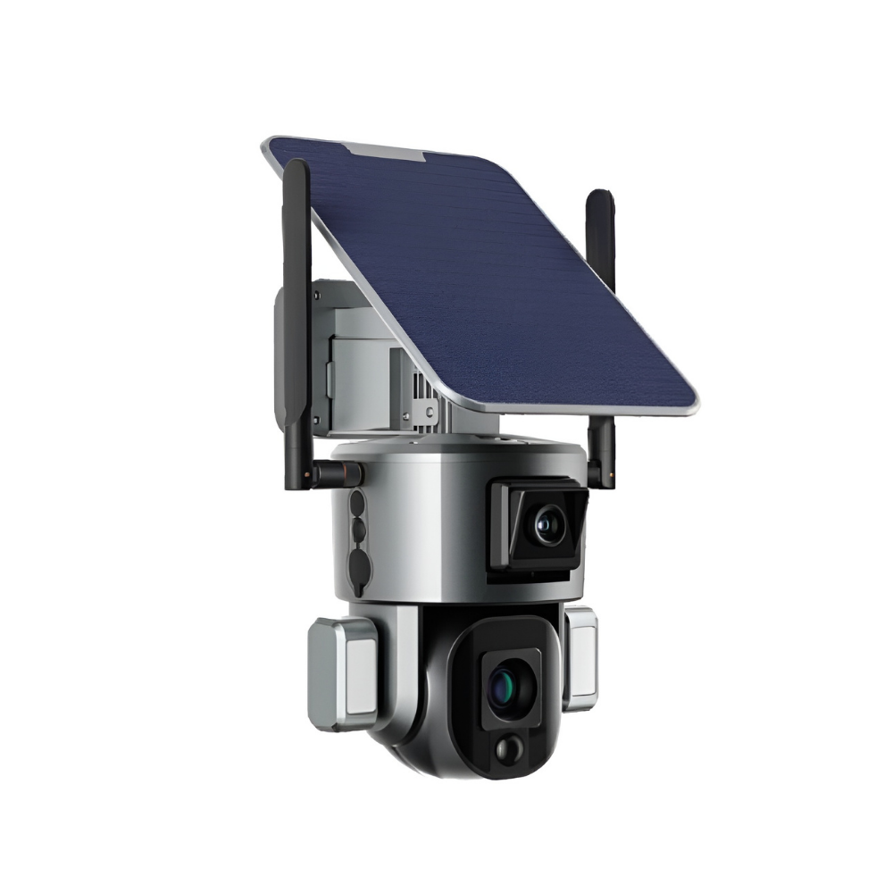CN-204G-10X4K Solar 4G Çift Lensli PTZ Kamera